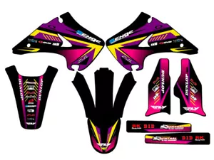 2003-2008 KX 125 SURGE Purple Senge Graphics Kit Compatible with Kawasaki - Bild 1 von 10