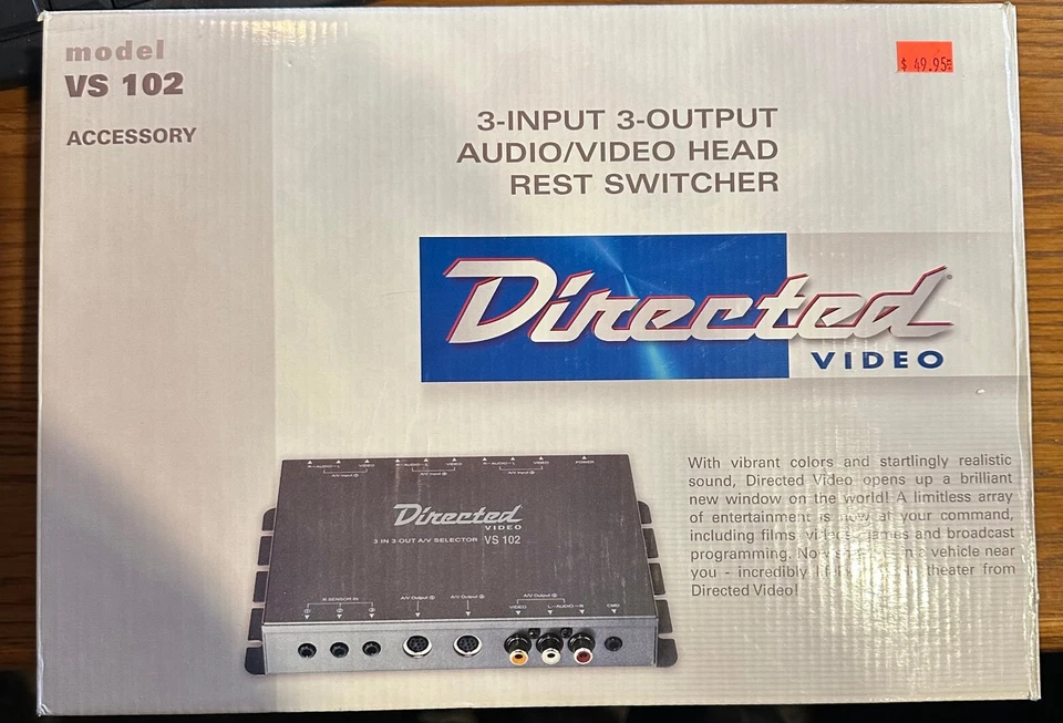 Interruptor de reposacabezas de video dirigido de 3 entradas / 3 salidas de audio y video - Modelo VS 102  Foto 1 de 1
