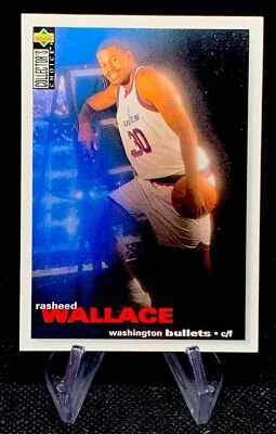 1995-96 Upper Deck Collector's Choice Rasheed Wallace #239 RC Washington Bullets - Image 1 of 2