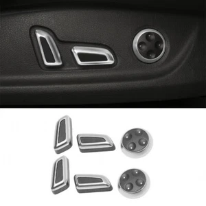 Ajuste de asiento eléctrico plateado mate para Audi A4 A5 2009-2016 6* - Imagen 1 de 10
