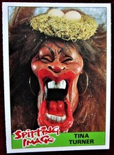 SPITTING IMAGE - Card #18 - "TINA TURNER" - TOPPS 1990