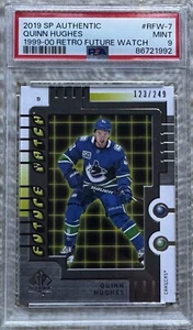 2019 SP Authentic 99 Retro Future Watch /249 Quinn Hughes RC PSA 9 - Bild 1 von 2