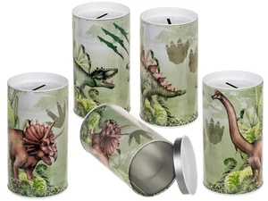 Metall Spardose Dinosaurier Taschengeld Sparbüchse Münzen Scheine Geschenkidee - Bild 1 von 6