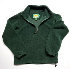 Cabela's Men's Small Reg Fleece Pullover Forest Green Collared Half-Zip Jacket