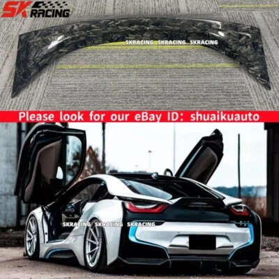 For 2014-2018 BMW i8 Coupe New Style Forged Carbon Fiber Rear Trunk Spoiler Wing - Image 1 of 4