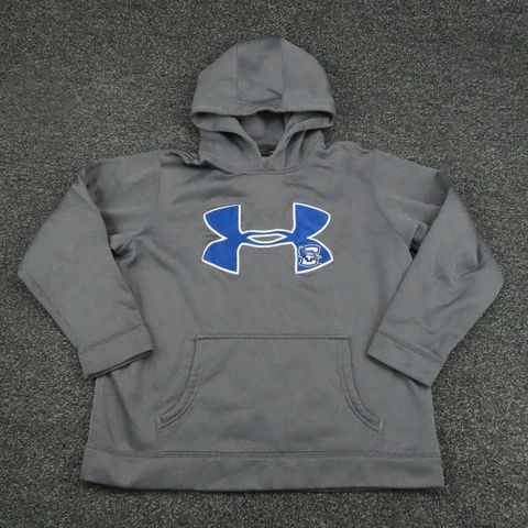 Creighton Bluejays Under Armour Hoodie Youth XL Gray & Blue Football Boys Cover