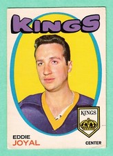 (1) ED JOYAL 1971-72 O-PEE-CHEE  # 23 KINGS CREASED CARD  (I1618)