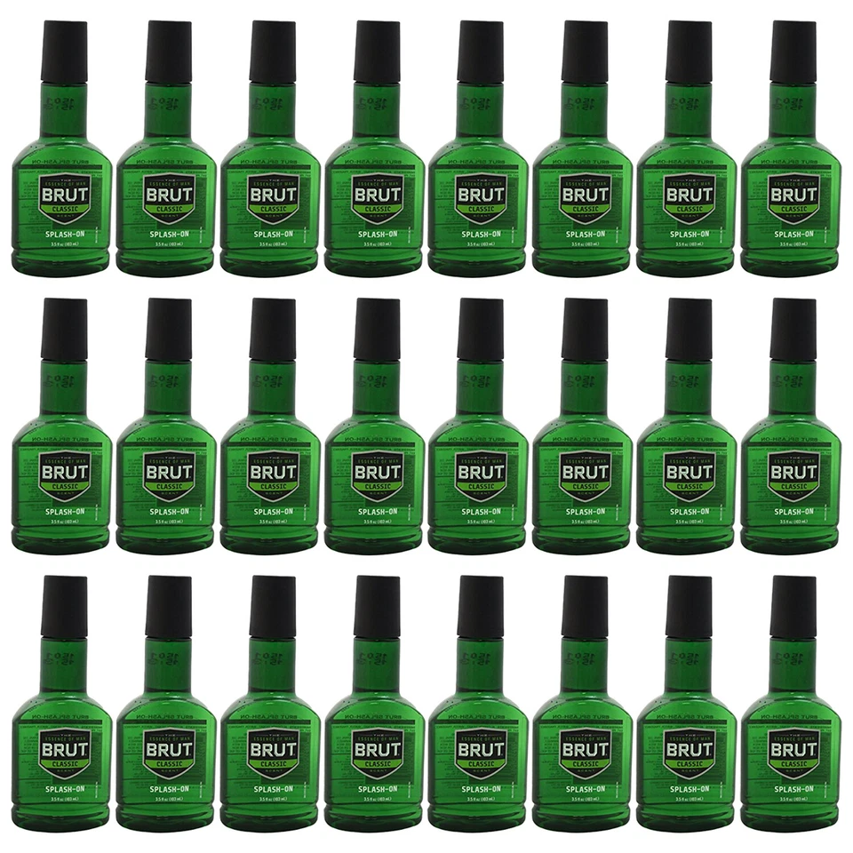 Pack 24 nuevos aromas clásicos Brut Splash-on para hombre, 3,5 OZ Foto 1 de 1
