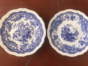2 Spode Blue Room Collection Regency Series Ruins, 10 7/8"  Dinner Plate Mint - Picture 1 of 7