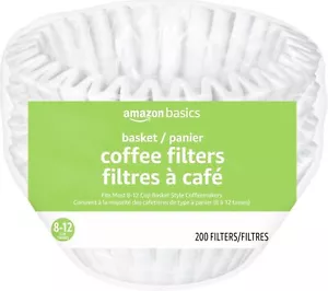 Basics Korb Kaffeefilter für 8-12 Tassen Maschinen, weiß, 200... - Bild 1 von 2