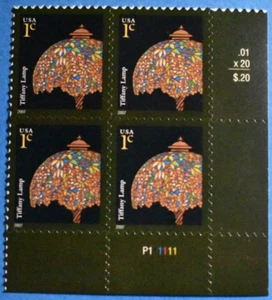 Scott # 3749 * Tiffany Lamp Stamp * 1¢ U.S. Postage Stamp MNH 2003 - Picture 1 of 1