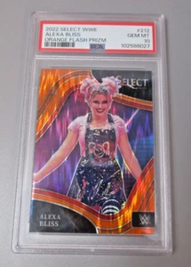 Alexa Bliss 2022 Panini Select #212 Orange Flash Prizm PSA 10 Gem Mint Graded - Picture 1 of 2