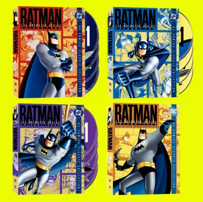 Batman The Animated Series Complete Vols.1+2+3+4 DVD Sets,16 Discs,Digipack 1-4 - Image 1 of 2