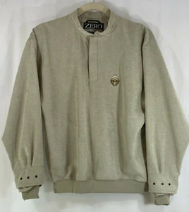 Pullover giacca a vento Zero Restriction L Oaks manica lunga quarto snap marrone chiaro - Foto 1 di 10
