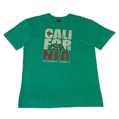 Camiseta De Colección XL Destroyed Skate Surf Volcom Street Culture Algodón Verde CA i Foto 1 de 4