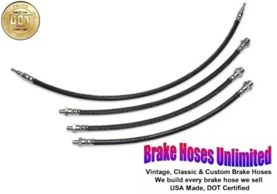 КОМПЛЕКТ ТОРМОЗНЫХ ШЛАНГОВ Mercury Monterey 1952 Поздний, с Силовыми Тормозами - Изображение 1 из 2