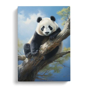 Panda Classicism Canvas Wall Art Print Framed Picture Decor Living Room Bedroom - Picture 1 of 4