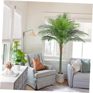 Palm Tree Artificial Tropical Plant Tall Faux Plants Indoor Fake Floor 5FT - Picture 1 of 8