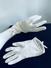 Vintage 1960s Wedding Gloves Retro bridal gloves size M Made In France gloves 