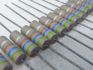 5 résistances carbone 220R 1W Vitrohm - Imagen 1 de 1