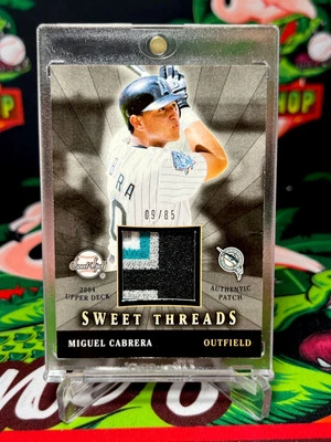 Parche Sweet Threads 2004 Upper Deck Sweet Threads/85 Miguel Cabrera #STS-MC Mega Foto 1 de 2