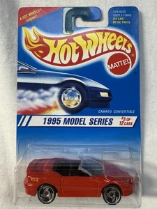 HOT WHEELS 1995 #344 RED CAMARO CABRIO CHEVROLET CHEVY RAZOR WHEELS - Bild 1 von 4
