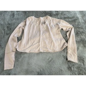 Xhilaration Women's Top Pink Long Sleeve Shirt Size Small Athletic Crop Top - Picture 1 of 10