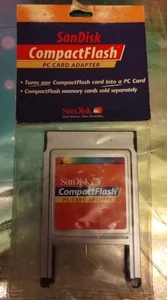 SanDisk CompactFlash PC Card Adapter PCMCIA - Picture 1 of 2