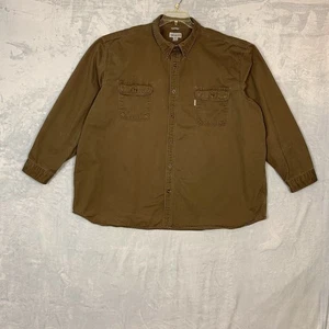 Carhartt Hemd Herren 4XL Braun Original Fit Button Down Arbeit 100% Baumwolle - Bild 1 von 7