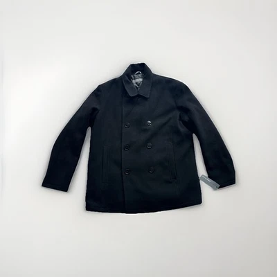 Kenneth Cole Reaction Men’s XL Wool Blend Peacoat Black NWT Quilted Lined Jacket - Image 1 of 4