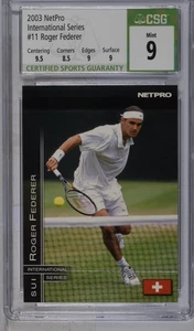 2003 NetPro Roger Federer International Series #11 CGC 9 - Bild 1 von 2