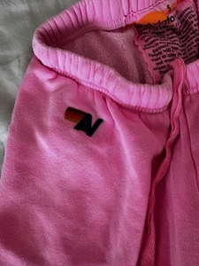Aviator Nation Hot Pink Small Pullover gestreift neu ohne Etikett - Bild 1 von 7