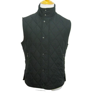 BANANA REPUBLIC Men's (Size Medium) Black Sleeveless Puffer Vest Jacket Coat - Picture 1 of 4