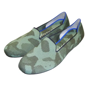 NUOVO! Rothy’s The Mocassino Slip-On Mimetico Oliva Taglia 8,5 Colore Ritirato - Foto 1 di 8