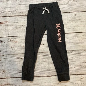 Hurley Sweatpants Charcoal Gray Girls Size Small 8-10 Yrs - Picture 1 of 8