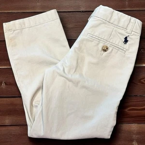 Kleinkind Jungen Polo Ralph Lauren hellbraun beige vorne flach lässig Chino Hose 4T - Bild 1 von 7