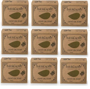Olive Oil Soap Bar - Handmade 100% Pure Natural & Vegan - 5.3 Oz Each Bar (9 Bar - Picture 1 of 12