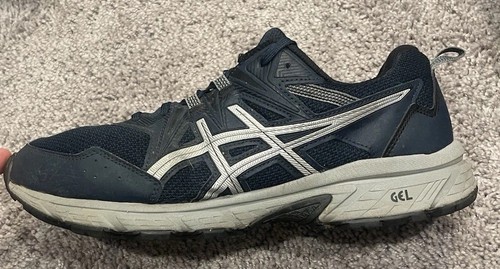 Sneakers da corsa Asics uomo blu navy argento GEL VENTURE 8 stringate 1011A824 taglia 11