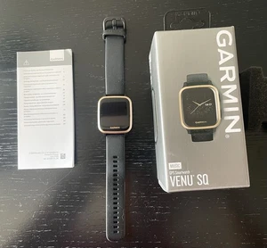 Garmin Venu SQ 2 Music GPS Smartwatch, Silikon, 40 mm, Schwarz / Roségold - Bild 1 von 3