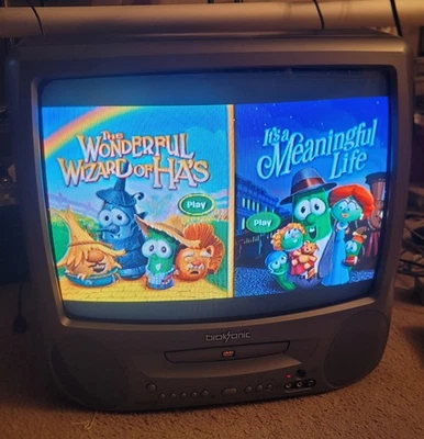 Broksonic TV + DVD 19" Color SC-975 Retro Video Gaming Hook Ups  - Image 1 of 4