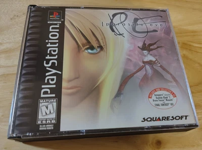 Parasite Eve PS1 CIB black label tested manual, demo disc, registration card - Image 1 of 4