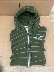Vintage Hollister XL Green Zip-Up Hoodie Sweatshirt - Picture 1 of 5