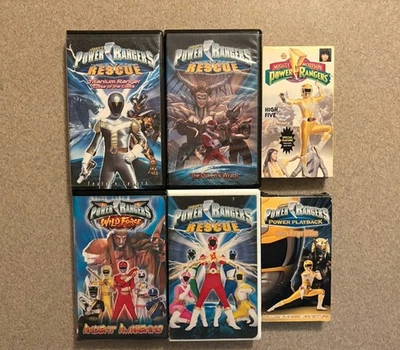 Vintage Power Rangers Random VHS Lot Of 6 - Image 1 of 3