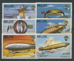 Belize 1983 200 Jahre Luftfahrt: Luftschiffe, Montgolfière 702/07 postfrisch - Picture 1 of 1