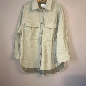 New H&M Oversized Shacket - Size Large - Picture 1 of 4