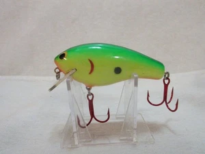 Vintage Bagley Original Balsa B3 BL144R Green On Chartreuse - Picture 1 of 4