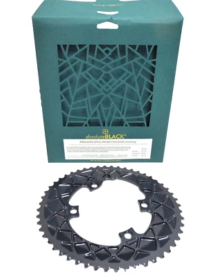 Corrente oval absolutBLACK Premium 53t para Shimano Dura-Ace 9100, 110 BCD - Imagem 1 de 2