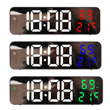 Digital Alarm Clock 9" Large LED Display Digital Clock with Temperature Humidity