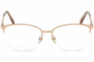 Swarovski SK5296 028 Rose Gold Semi Rimless Eyeglasses Frame 52-16-140 SW5296 - Picture 1 of 4
