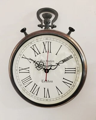 Reloj de Pared Romano 15" Hecho a Mano Nuevo Único Estilo Antiguo Decoración del Hogar y Artículo de Regalo Foto 1 de 4